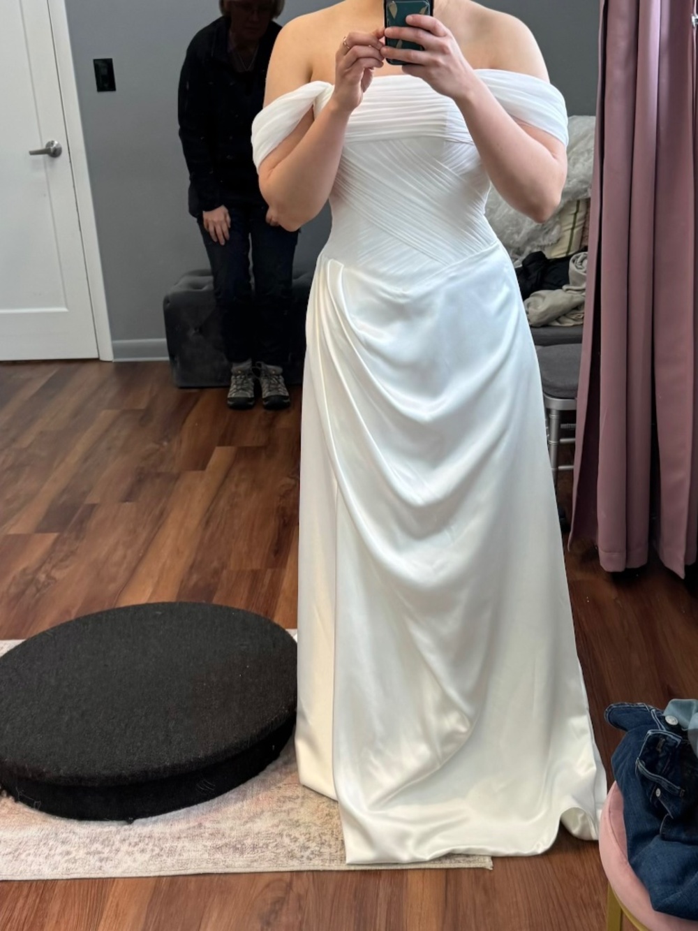 Hera Couture Lou Basque Waist Wedding Dress - Picture 3 of 6